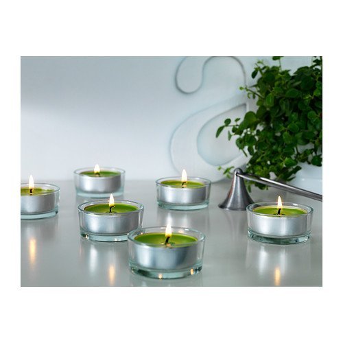 Ikea Sinnlig Scented Tealight, Crisp Apple, Green - 30 Pack #TOP1