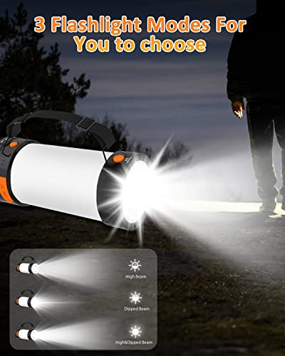 Camping-Lantern-Rechargeable-4000mAh-Battery-Operated-Lamp-Outdoor-LED-Camping-Lantern10-Light-ModesTent-Light-Reading-Lamp-Flashlight-for-Power-OutagesHurricaneEmergency-CampingHome