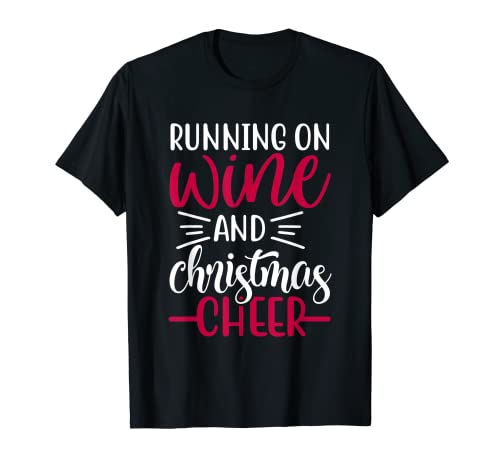 Regalo de regalo para beber de vino y Navidad Camiseta