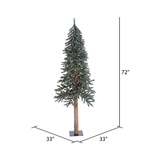 Vickerman-6-Tall-Natural-Bark-Alpine-Artificial-Christmas-Tree-250-Warm-White-Italian-LED-Mini-Lights-Faux-Christmas-Tree-Seasonal-Indoor-Home-Decor Vickerman 6 Tall Natural Bark Alpine Artificial Christmas Tree 250 Warm White Italian LED Mini Lights Faux Christmas Tree Seasonal Indoor Home Decor