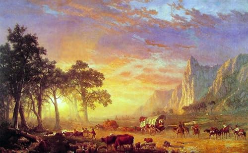 Tableau le sentier de l'Oregon pour habiller un grand mur vide avec une toile d'art