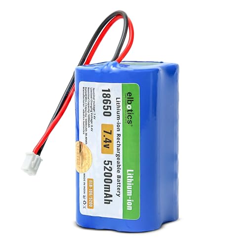 Image of 7.4V 5200mAh Li-ion Rechargeable Battery Pack JST-XH 2.54 /2P Plug Lithium-ion Batteries for Electronics Products Toys Lighting Bluetooth Equipment Fit for RC Helicopter Car Truck & RC Boats