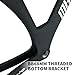 YFGSFWTS 700C Fixed Gear Bike Frameset 49cm 51cm 54cm 57cm Carbon Fiber Racing Track Bike Frame C Brake Bike Frame 100/120mm Quick Release Frame(Black-Black,54CM)