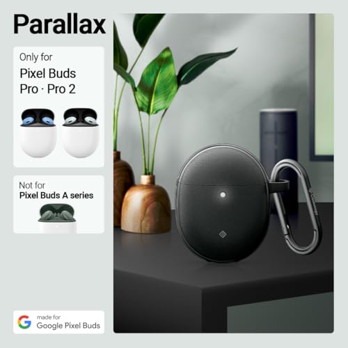 Image of CASEOLOGY by Spigen Vault Case Cover Compatible with Google Pixel Buds Pro 2 / Pixel Buds Pro 1 (TPU | Matte Black)