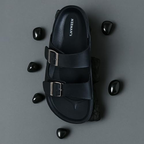 Image of Neeman's PureWhoosh Flow Sandals for Men | Double-Buckle Comfort | Lightweight, Flexible & Stylish Everyday Wear
