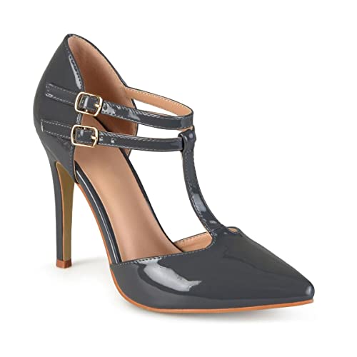 Stiletto Pump Heels with T-Strap in Wide by Journee Collection