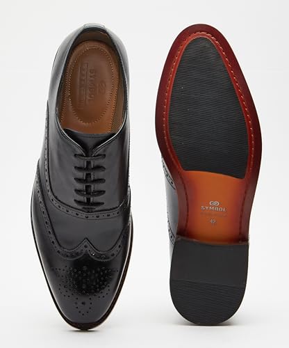 Image of Symbol Premium Mens Formal Oxford Leather Shoes