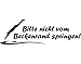 Produktbild Wandtattoo No.FB159 Bitte nicht springen WandSticker WandTattoo Schwimmen Pool, Farbe:Silber;Größe:122cm x 396cm
