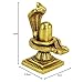 eSplanade Brass Shiv Ling Shiva Lingam with Sheshnaag Statue Idol Murti for Home Temple and Pooja - 4