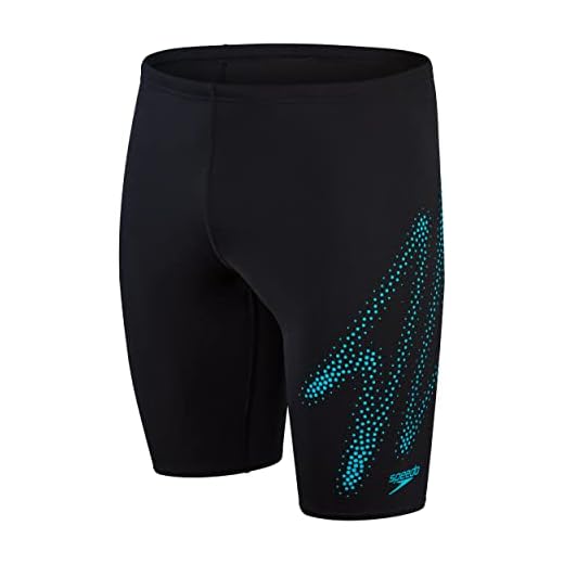 Speedo Hyper Boom Placement II Jammers de natación Hombre, Negro/Bolt, M