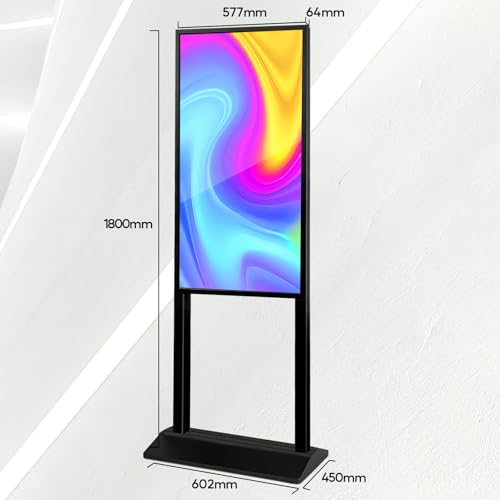 Image of 43 Inch Floor Standing Digital Signage 1080 x 1920P Android 14 OS Touchscreen Interactive Kiosk Advertising Display Digital Menu Board for Restaurants /Stores