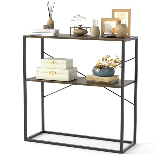 Giantex 36" Console Table, 2-Tier Entryway Table with Open Storage