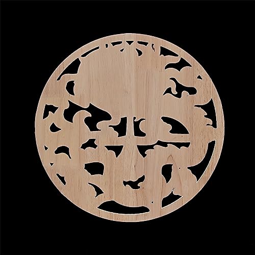 Apliques de madera tallada Y2924 molduras onlay para decoración 5