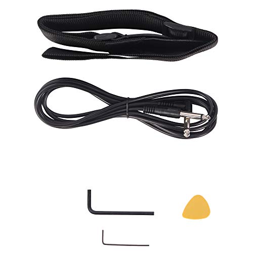 Electric Bass Guitar for Beginner, GP Electric Bass Right Handed 4 Strings 20W Bass Amp SS Pickup Bags Straps Picks Cables Wrench Tools, 4 String Bass Guitar for Starter - Thumbnail 5