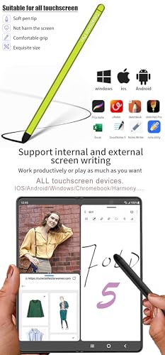 BAILI Fold5 Stylus Pen, Samsung s Pen Pro Replacement, Lapiz Tactil, Lápiz con para Samsung Tab A9+, Lápices Punteros para Samsung Galaxy Z Fold5, Tablet Pen Bolígrafo para Pads/Lenovo-Rojo - imagen 4