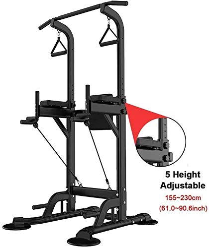 Image of Pull Ups Power Tower Multi Function Tower Dip Stands Workout Dip Stand Pull Up Bar Station Professional Strength Training for Home /Gym