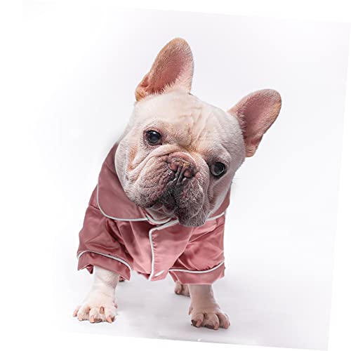 Disfraz de pijama cálido para perros WOONEKY en rosa miniatura 7