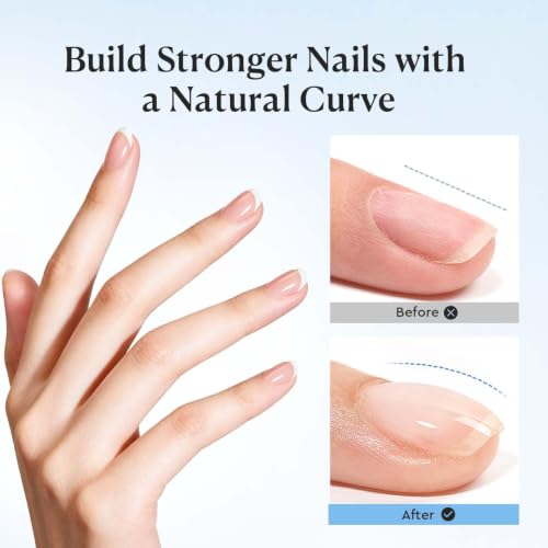 Image of AZUREBEAUTY 15ml Clear Rubber Base Builder Gel for Thin Nails, UV LED Cure