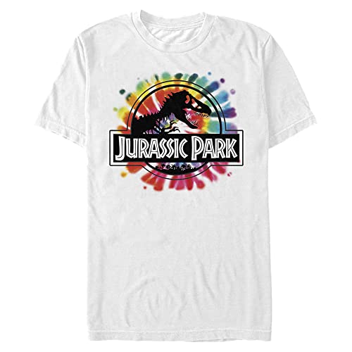 T-Shirt Jurassic Park Anti-Déformation Style Batik Imprimé Durable Homme