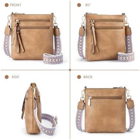 BOSTANTEN Small Crossbody Phone Purses for Women Crossbody Bags Trendy Leather Shoulder Handbag with Card Slots