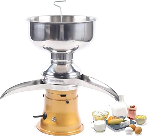 Separador centrífugo eléctrico de crema de leche fresca, separador giratorio de alta velocidad de 50 l/h que convierte la leche cruda o entera en leche desnatada y crema para leche de oveja, leche de