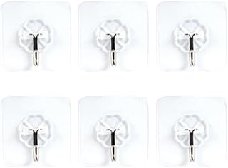 DOITOOL 20pcs Plum Blossom Adhesive Wall Hooks for Bathroom Kitchen ABS | Easy Removal, Reusable after Cleaning and Drying, Damage-free Hold, Oilproof Use for Towels and Keys