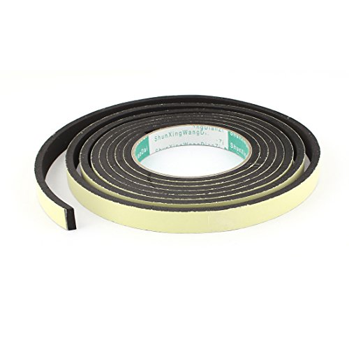 sourcingmap Cinta de Sellado Única de Espuma Adhesiva Para Ventana de Puerta Lateral 3 Metros de 15mm X 5mm