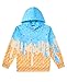RAISEVERN Boys Hoodies Kids Ice Cream Graphics Sweatshirts with Pocket Size 8-11 Girls Yellow Blue Fashion Baseball Pullover Clothes