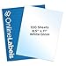White Gloss Sticker Paper, 100 Sheets, 8.5 x 11 Full Sheet Label, Inkjet Printers, Online Labels