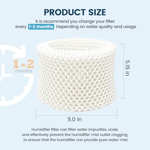 Image of Colorfullife 4 Pack HAC-504 Humidifier Wicking Filters for Honeywell Humidifier HAC-504 HAC-504AW HAC504V1 HCM350 HCM-350W HCM-300T HCM-315T HCM-530 HCM-600 HCM-710 HEV-312, Replacement Filter A