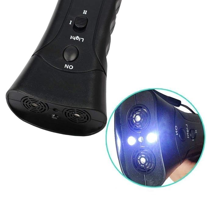 Pet Dog Trainer with LED Flashlight, Dog Training Device for Your Safety Ultrasonic Anti Barking Control Device Multi-Functions Silent Commands 2