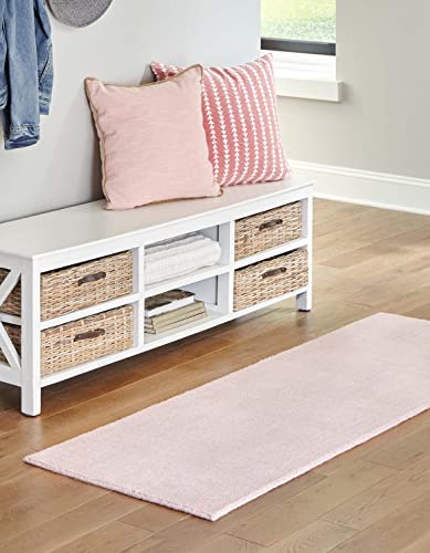 Unique Loom English Manor Collection Teppich – Farmhouse (70 x 30 cm Läufer, Englische Rose/Elfenbein)