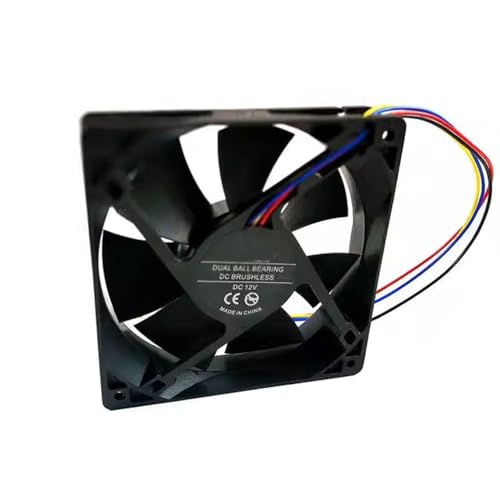 Cooling Fan for GUNCAIZHU 12025 120 * 120 * 25mm GCZ12025BBB Dual Ball Bearing DC12V 0.63A 4Pin