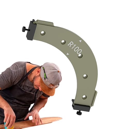 Acunny Pochoir de coin de menuiserie, gabarits de rayon de coin de menuiserie de menuiserie - Modèles de routeur d'angle précis | Outil de routage haute