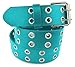 Belle Donne Leather Belt, Double Grommet, Women's Belt, Punk Style, Adjustable Size