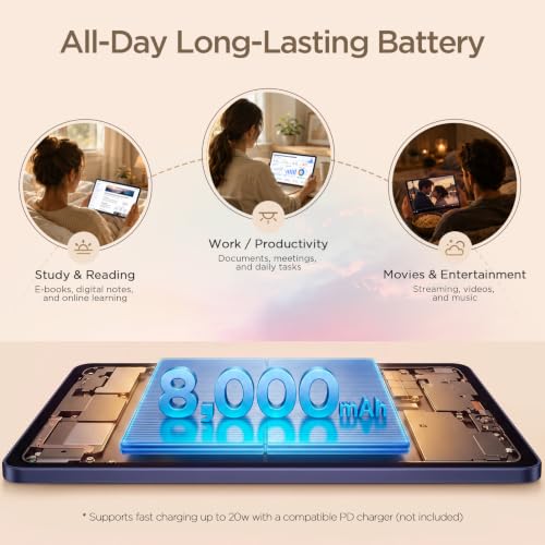Image of TCL TAB A1 Android Tablet, 11 inch 2.1K 90Hz NXTVISION Display, 6+128GB