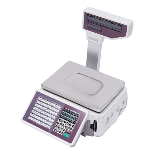Báscula Comercial Electrónica con Impresora y Doble Display miniatura 3