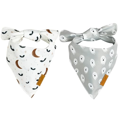 Remy+Roo Dog Bandanas - 2 Pack | Halloween Dog Bandanas Wicked Se...