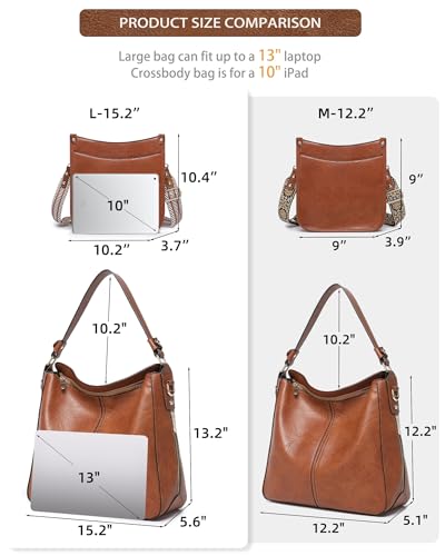 Set de 3 Bolsos de Cuero para Mujer con Cartera miniatura 2