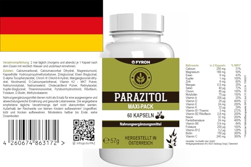 Parazitol - 120 Kapseln (2x60 Kapseln) - 2er Pack