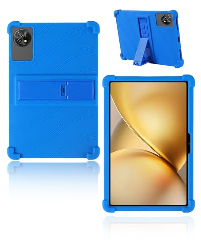 Coque Blackview ZENO 10 pour enfants idéale en voyage avec support ajustable bleu
