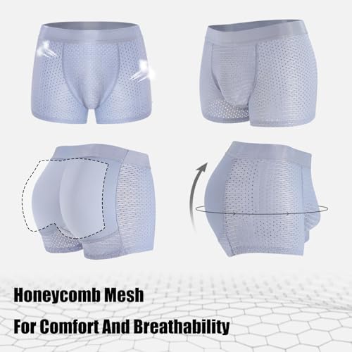Nylon Ice Silk Breathable Men's Underwear, Ice Silk Men's Underwear, Mens Padded Underwear Butt Enhancer3