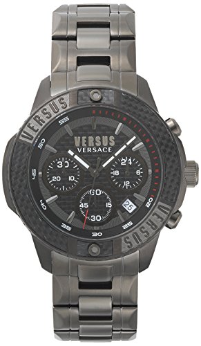 Preisvergleich Produktbild Versus by Versace Herren Analog Quarz Uhr mit Edelstahl Armband VSP380517