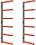 ECOTRIC Max 600 lb Steel 6 Shelf Lumber Storage Rack Wall-Mounted Wood Pipes Rack