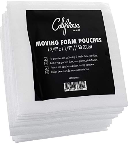 Premium Foam Packing Sheets (50 Count, 7 3/8 x 7 1/2 inches) Cushion