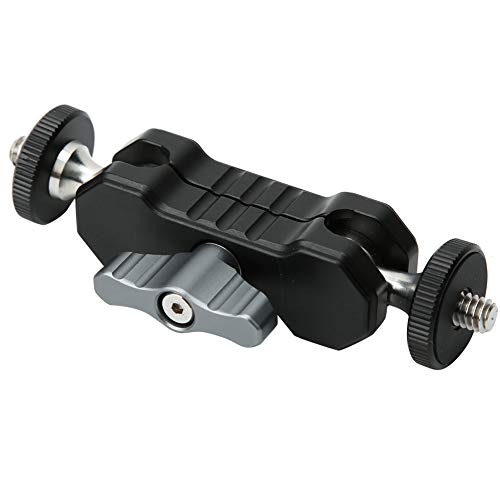 Image of Magic Arm Ballhead Support, Aluminium Alloy Bracket, 1 /4 Inch Screw, Black - 360 - Degree Rotation, Durable CNC, Ideal for Photography and Video Equipment