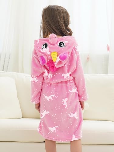 Image of Doctor Unicorn Soft Unicorn Hooded Bathrobe Sleepwear - Unicorn Gifts for Girls