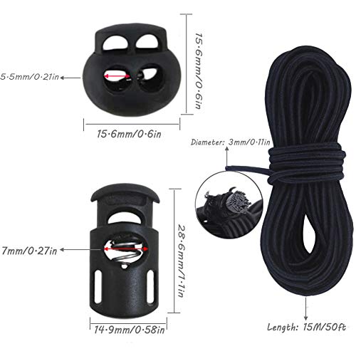Joycoco EC-020 20Pcs Plastic Cord Locks thumb #1