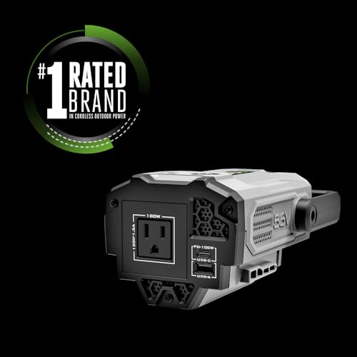 Image of EGO POWER+ Portable Inverter, 180W, Power Inverter Generator, Quiet, Battery and Charger Not Included - PAD1800