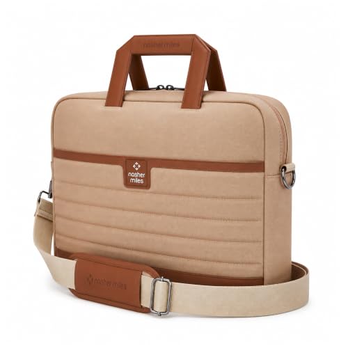 Image of Nasher Miles Briefcase & Messenger Bag | Lightweight PU & Polyester with Adjustable Strap, Fits Laptop | Ideal for Office & Travel | for Men & Women